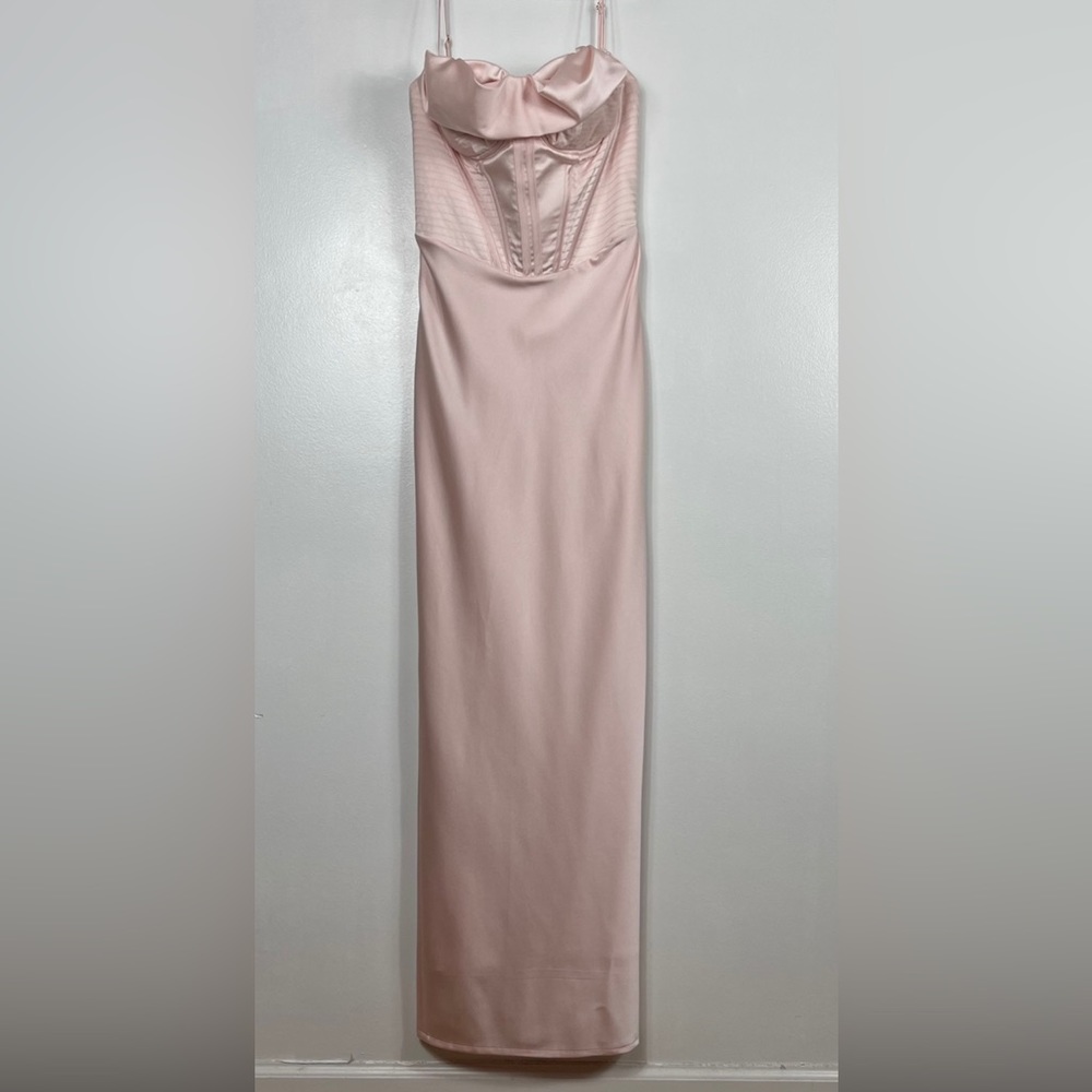 House of CB Charmaine Pink Blush Corset Dress - Picture 3 of 8